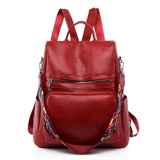 Fashion Anti-theft Women Backpacks Famous Brand High leather ALODIA STORE