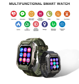 SKMEI 1.71 inch Smart Watch Men Pedometer Swimming Sports Fitness Tracker IP68 Waterproof Bluetooth SmartWatch for Android ios ALODIA STORE