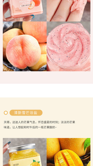 Fruity Body Scrub Back Foot Hand Body Exfoliating Moisturizer Deep Cleansing Moisturizing Dead Skin Removal Skin Care Exfoliator ALODIA STORE