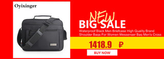 Large Capacity Business Men 17 Inches Briefcases Black Bags Men's Waterproof Computer Laptop Briefcase Male Travel Shoulder Bag ALODIA STORE