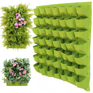 NEW Wall Hanging Pockets Planting Bags Flower Pot Waterproof Grow Bag Garden Planter Vertical Suculentas Plant Pot Home Decor ALODIA STORE