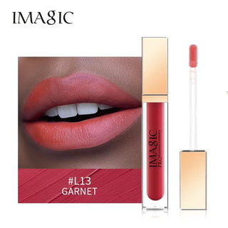 IMAGIC Lipgloss Matte 20 Colors Lip Gloss Velvety Lipstick Liquid Matte Waterproof Lip Tint Full & rich Sexy Lip Makeup Cosmetic ALODIA STORE