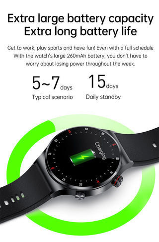 2022 New Bluetooth Call Smart Watch Men Sports Fitness Tracker Waterproof Smartwatch Large HD screen for huawei Xiaomi phone+box ALODIA STORE