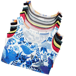 VIP FASHION Summer Sexy 3D Printed Tank Tops Crop Casual Super Short Vest Tops alodia store