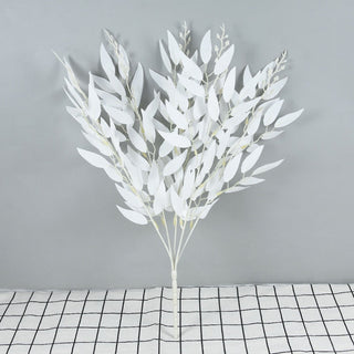 Silk Artificial Willow Bouquet Fake Green Leaves for Wedding Home Garden Vase Decoration Jungle Party DIY Plants Wreath ALODIA STORE