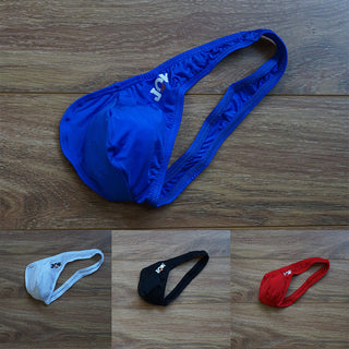 Men Sexy Lingerie Underwear Unilateral Tie T Pants Low Waist Sexy Thong Gays Clothes Sissy Panties Mens G-strings Pouch Bikini ALODIA STORE