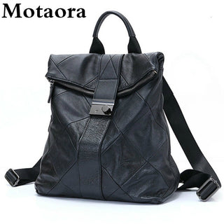 Leather Anti Theft Women Backpack Outdoor Travel Bag ALODIA STORE