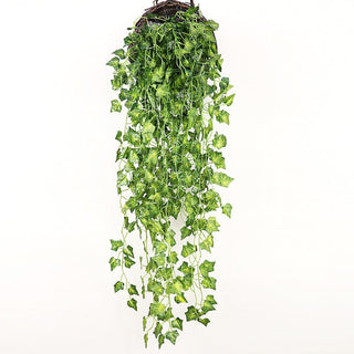 Artificial Plant Vines Wall Hanging Rattan Leaves Branches Outdoor Garden Home Decoration Plastic Fake Silk Leaf Green Plant Ivy ALODIA STORE