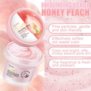 Peach Body Scrub Body Face Deep Cleaning Whitening Repair Pores Moisturizing Body Brightening Honey Exfoliating Scrub Cream 100g ALODIA STORE