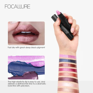 FOCALLURE 27 Colors Matte Lipstick High Gloss Crayons Long Lasting Waterproof Lip Makeup Cosmetics ALODIA STORE