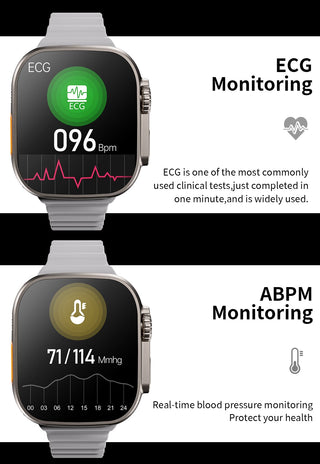 2022 VWAR ZD8 Ultra MAX Smart Watch Series 8 Titanium Alloy 1:1 49mm Case Bluetooth Call NFC ECG IP68 Waterproof Smartwatch Men ALODIA STORE