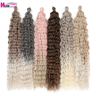 Ariel Curl Deep Wave Braiding Hair Extension Natural Synthetic African Afro Hair Water Twist Crochet Braids Hair Expo City ALODIA STORE