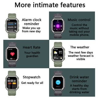 SENBONO 2022 New Smart Watch Men Big Battery Music Play Fitness Tracker Bluetooth Dial Call Sport Smartwatch Men for IOS Android ALODIA STORE
