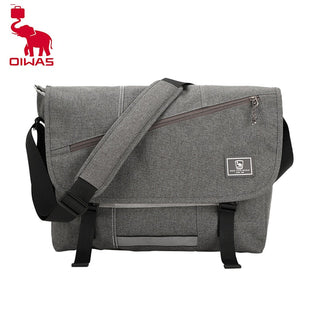 OIWAS Fashion Men Crossbody Messenger Bag 14 Inch Laptop Shoulder Bags Men Casual Sling SchoolBag Briefcase Travel Handbag ALODIA STORE