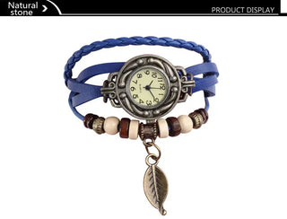 High Quality Women Genuine Leather Vintage Quartz Dress Watch Bracelet Wristwatches watch women luxury watch ALODIA STORE