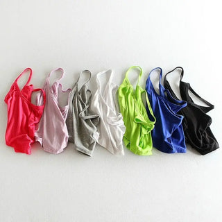Vest Check Render Short Top Sexy Women Sleeveless U Croptops Tank Tops Running Vest Crop Tops Vests Sports Wear for Women Gym ALODIA STORE