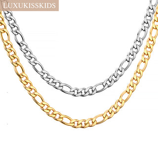 LUXUKISSKIDS Stainless Steel Necklace Chains Woman 10pcs/lot Bulk Wholesale DIY Rolo 2mm Chain No Fade Choker For Jewelry Making ALODIA STORE