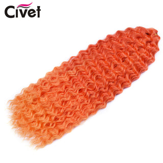 Synthetic Ariel Curl Hair Water Weave Passion Twist Crochet Braids Hair Extensions Ombre Blonde Pink Braiding Hair For Women ALODIA STORE