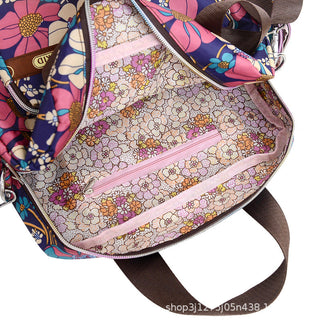 Ladies LargeCapacity Waterproof Tote Bag Flower ALODIA STORE