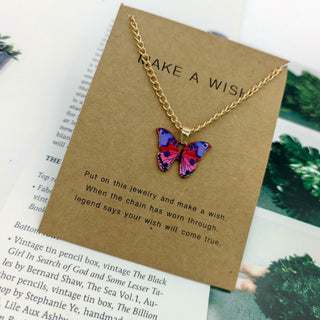 Luxury Necklace for Women Butterfly Necklace Shiny Double Chain Clavicle Pendant Anniversary Gift Jewelry Necklaces for Women ALODIA STORE