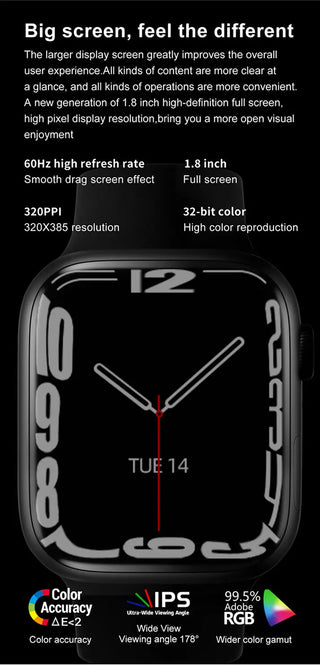 2023 NEW Smart Watch Bluetooth Calls Smartwatch For Men Women Sport Fitness Bracelet Custom Watch Face Sleep Heart Rate Monitor ALODIA STORE