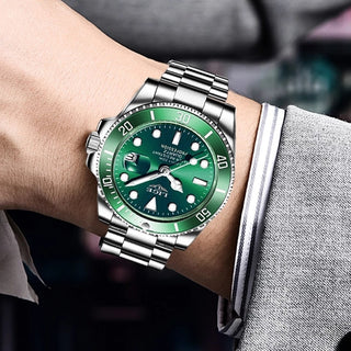 2022 Top Brand Luxury Fashion Diver Watch Men 30ATM Waterproof Date Clock Sport Watches Mens Quartz Wristwatch Relogio Masculino ALODIA STORE