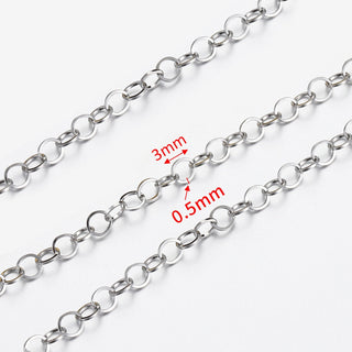 No Fade 2Meters Stainless Steel Chains for Jewelry Making DIY Necklace Bracelet Accessories Gold Chain Lips Beads Beaded Chain ALODIA STORE