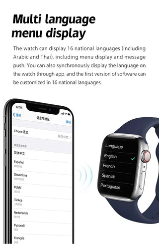 Original SmartWatch I7 Pro Max Series 7 Phone Call Custom Watch Face Sport Waterproof Man Women Wireless Charging Smart Watch ALODIA STORE