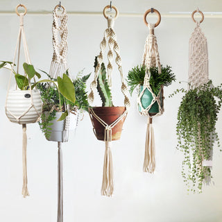 good quality plant hanger pot hanging for home garden macrame plant hanger for bacony pot hanging indoor ALODIA STORE