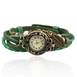 High Quality Women Genuine Leather Vintage Quartz Dress Watch Bracelet Wristwatches watch women luxury watch ALODIA STORE