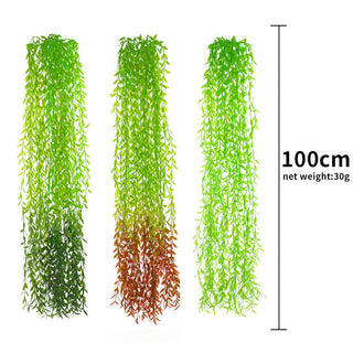Artificial Plant Vines Wall Hanging Rattan Leaves Branches Outdoor Garden Home Decoration Plastic Fake Silk Leaf Green Plant Ivy ALODIA STORE