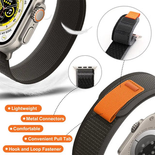 Trail loop Band for Apple watch Ultra 49mm 45mm 41mm 44mm 40mm 42mm 38mm 40 44 45 mm bracelet iWatch series 7 6 5 4 3 se 8 strap ALODIA STORE