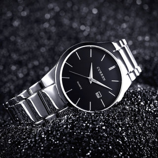 CURREN Top Brand Luxury Fashion Simple Men Watches Slim Steel Strap Waterproof Watch for Man Quartz Business Watch Clock 8106 ALODIA STORE