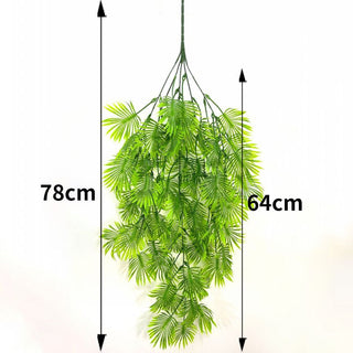 Artificial Plant Vines Wall Hanging Rattan Leaves Branches Outdoor Garden Home Decoration Plastic Fake Silk Leaf Green Plant Ivy ALODIA STORE