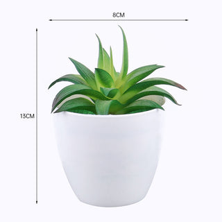 Mini Artificial Aloe Plants Bonsai Small Simulated Tree Pot Plants Fake Flowers Office Table Potted Ornaments Home Garden Decor ALODIA STORE