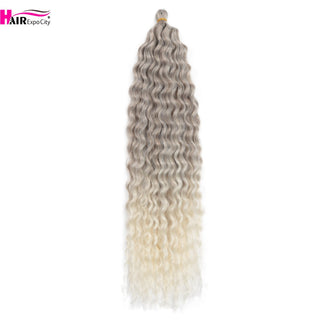 Ariel Curl Deep Wave Braiding Hair Extension Natural Synthetic African Afro Hair Water Twist Crochet Braids Hair Expo City ALODIA STORE