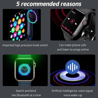 Original SmartWatch I7 Pro Max Series 7 Phone Call Custom Watch Face Sport Waterproof Man Women Wireless Charging Smart Watch ALODIA STORE