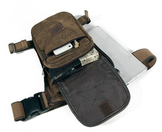 High Quality Men's Canvas Drop Leg Bag Military Motorcycle Multi-purpose Messenger Shoulder Bags Belt Hip Bum Waist Fanny Pack ALODIA STORE