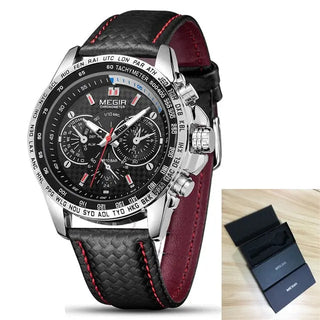 MEGIR Mens Watches Top Brand Luxury Quartz Watch Men Fashion Luminous Army Waterproof Men Wrist Watch  Relogio Masculino 1010G ALODIA STORE