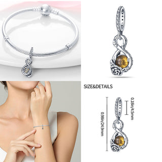 new 100% 925 sterling silver disney charm of ley 925 Chain Beaded Suitable For Ladies Original Pandora Bracelet DIY Jewelry ALODIA STORE