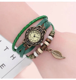 High Quality Women Genuine Leather Vintage Quartz Dress Watch Bracelet Wristwatches watch women luxury watch ALODIA STORE