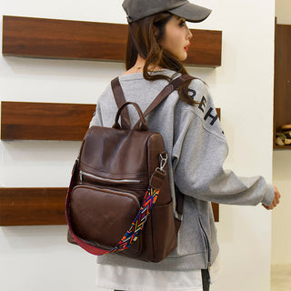 Fashion Anti-theft Women Backpacks Famous Brand High leather ALODIA STORE