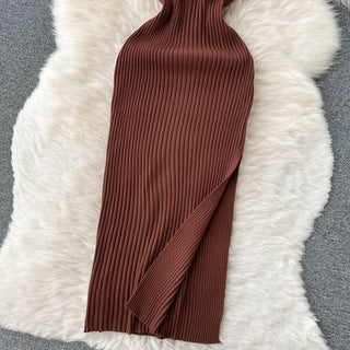 Halter Crochet Bodycon Dress ALODIA STORE