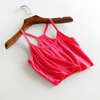 Vest Check Render Short Top Sexy Women Sleeveless U Croptops Tank Tops Running Vest Crop Tops Vests Sports Wear for Women Gym ALODIA STORE