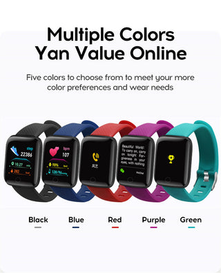 Twitch  Smart Watch Men Women Bluetooth Fitness Tracker Bracelet Sport Heart Rate Blood Pressure Kids Smartwatch for IOS Android ALODIA STORE