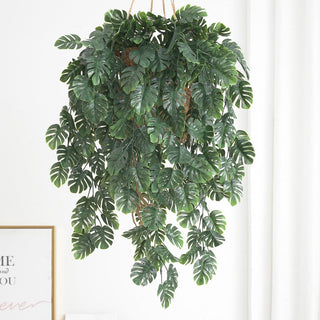 Artificial Plant Vines Wall Hanging Rattan Leaves Branches Outdoor Garden Home Decoration Plastic Fake Silk Leaf Green Plant Ivy ALODIA STORE