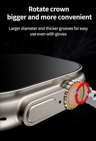 2022 VWAR ZD8 Ultra MAX Smart Watch Series 8 Titanium Alloy 1:1 49mm Case Bluetooth Call NFC ECG IP68 Waterproof Smartwatch Men ALODIA STORE