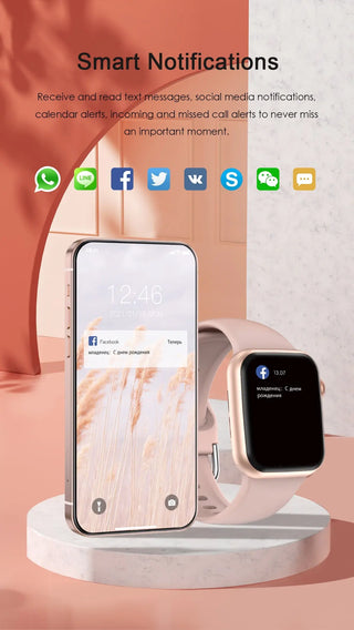 2023 NEW Smart Watch Bluetooth Calls Smartwatch For Men Women Sport Fitness Bracelet Custom Watch Face Sleep Heart Rate Monitor ALODIA STORE