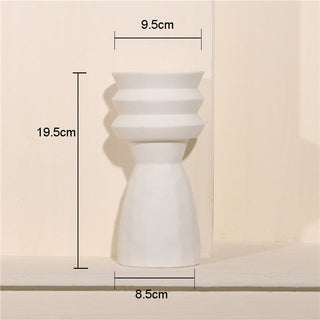 Nordic Ins Creative Ceramics Vase Home Ornaments White Vegetarian Flower Pot Vases Home Decorations Craft Gifts ALODIA STORE