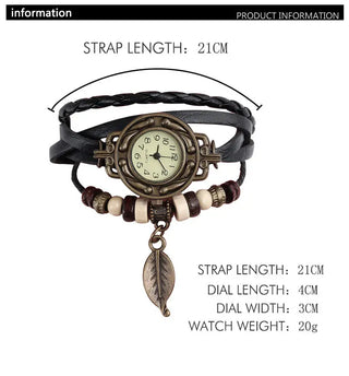 High Quality Women Genuine Leather Vintage Quartz Dress Watch Bracelet Wristwatches watch women luxury watch ALODIA STORE